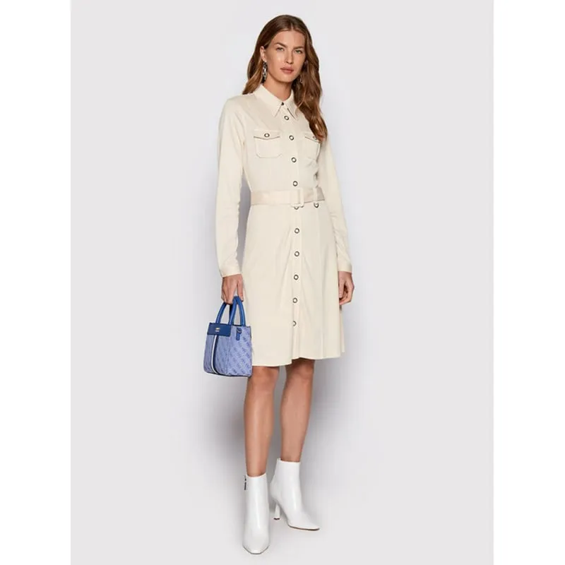 Robe polo core essentials blanc femme - Lacoste | wimod