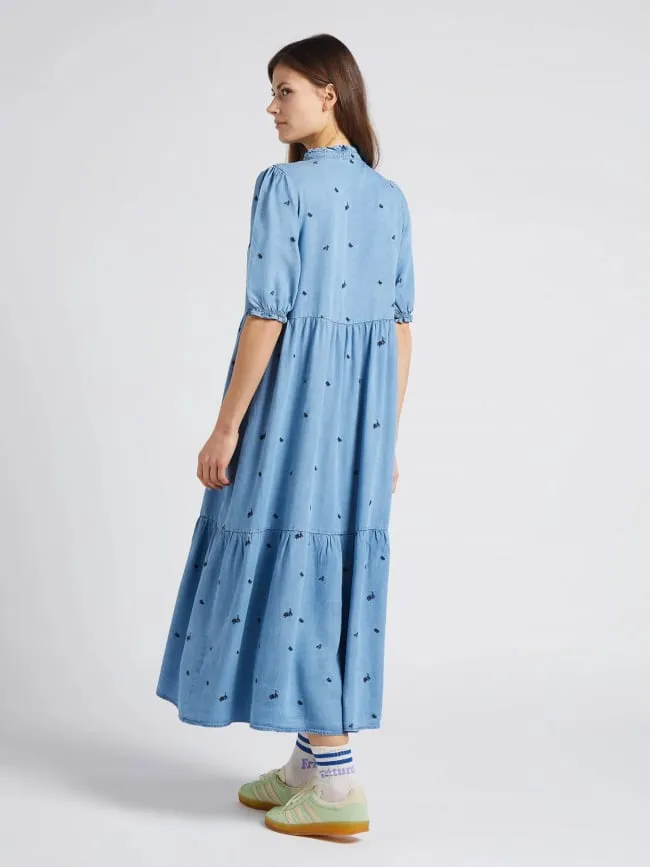 Robe rosita stone bleu femme - La Petite Etoile | wimod