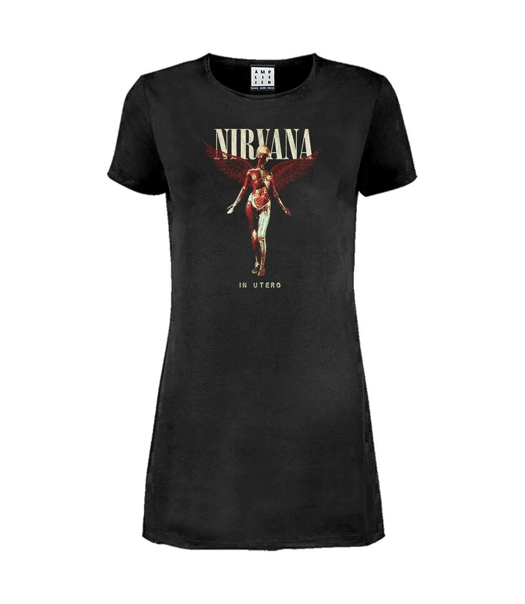 Robe t-shirt in utero femme anthracite Amplified