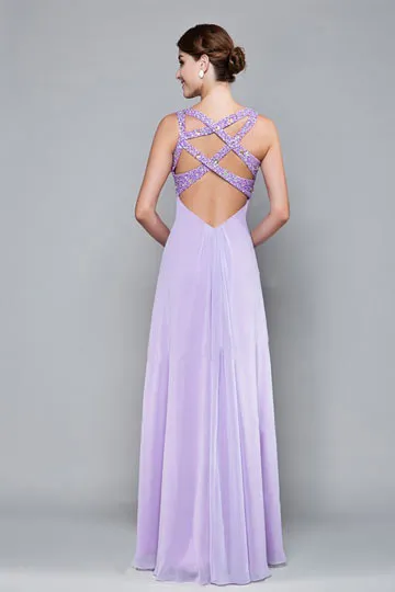 Robe violette demoiselle d'honneur bustier cœur en sequin aux bretelles