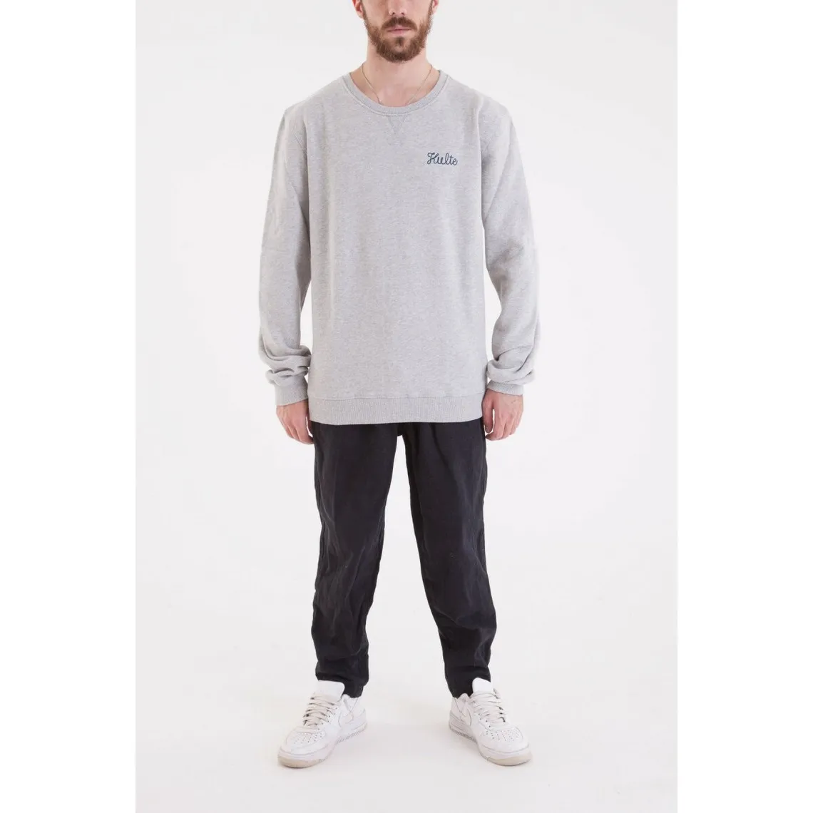 Sweatshirt CORPO SCRIPT - Gris  en coton | 3 Suisses