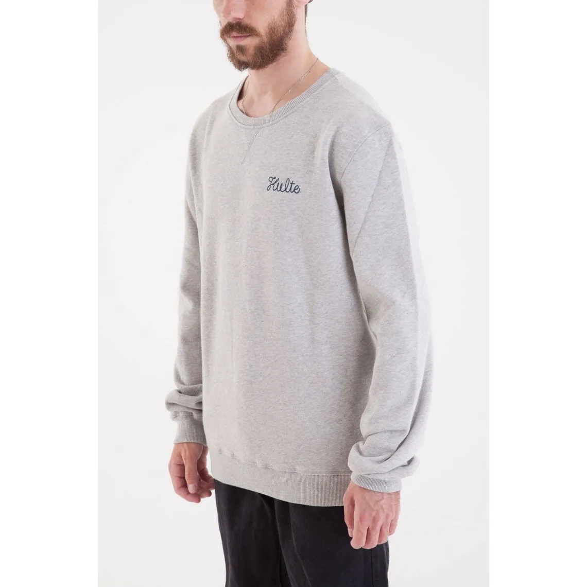 Sweatshirt CORPO SCRIPT - Gris  en coton | 3 Suisses