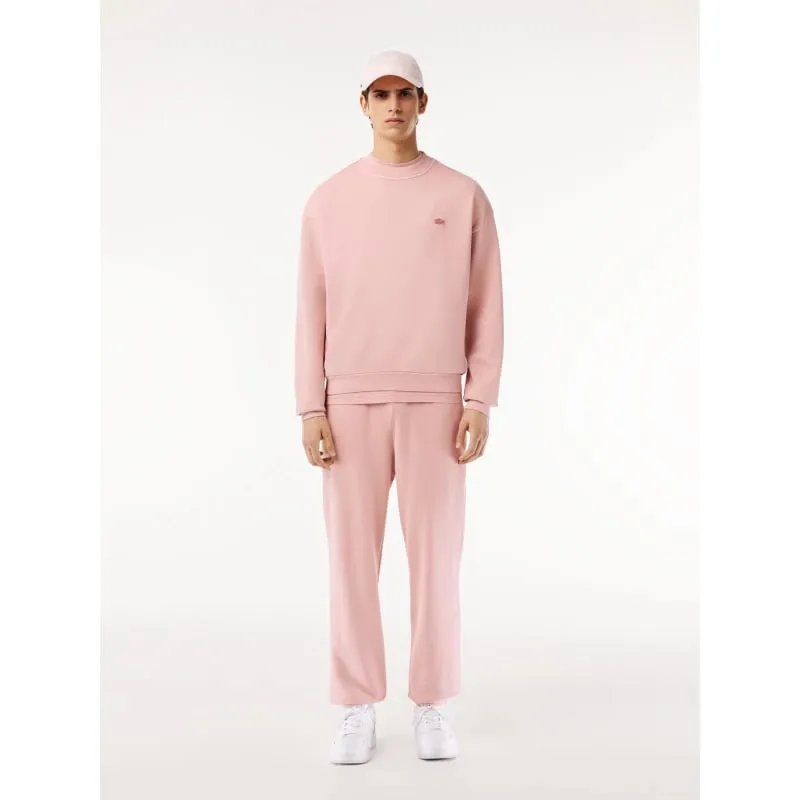 Sweatshirt effet vieillit rose homme - Lacoste | wimod