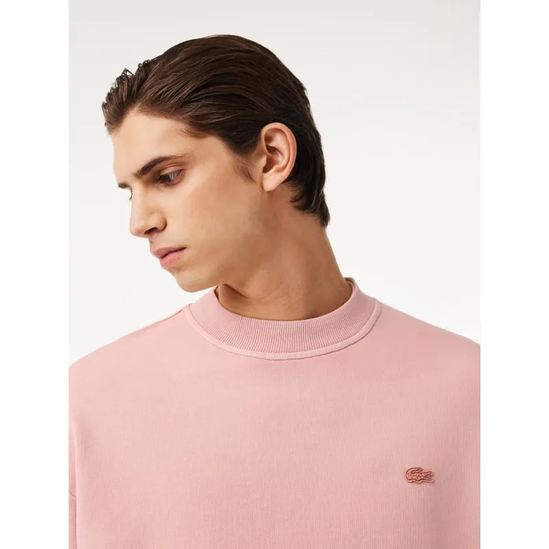 Sweatshirt effet vieillit rose homme - Lacoste | wimod