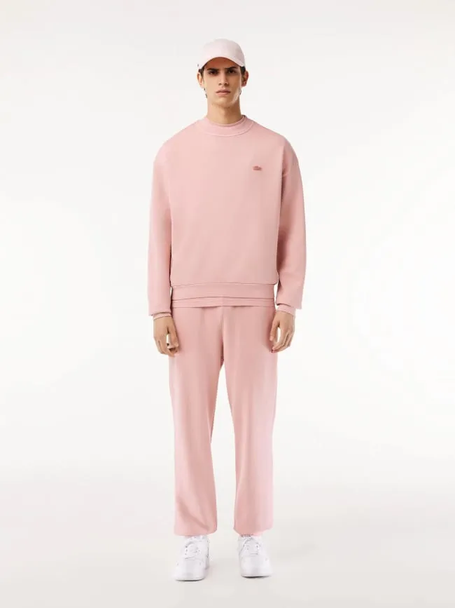 Sweatshirt effet vieillit rose homme - Lacoste | wimod