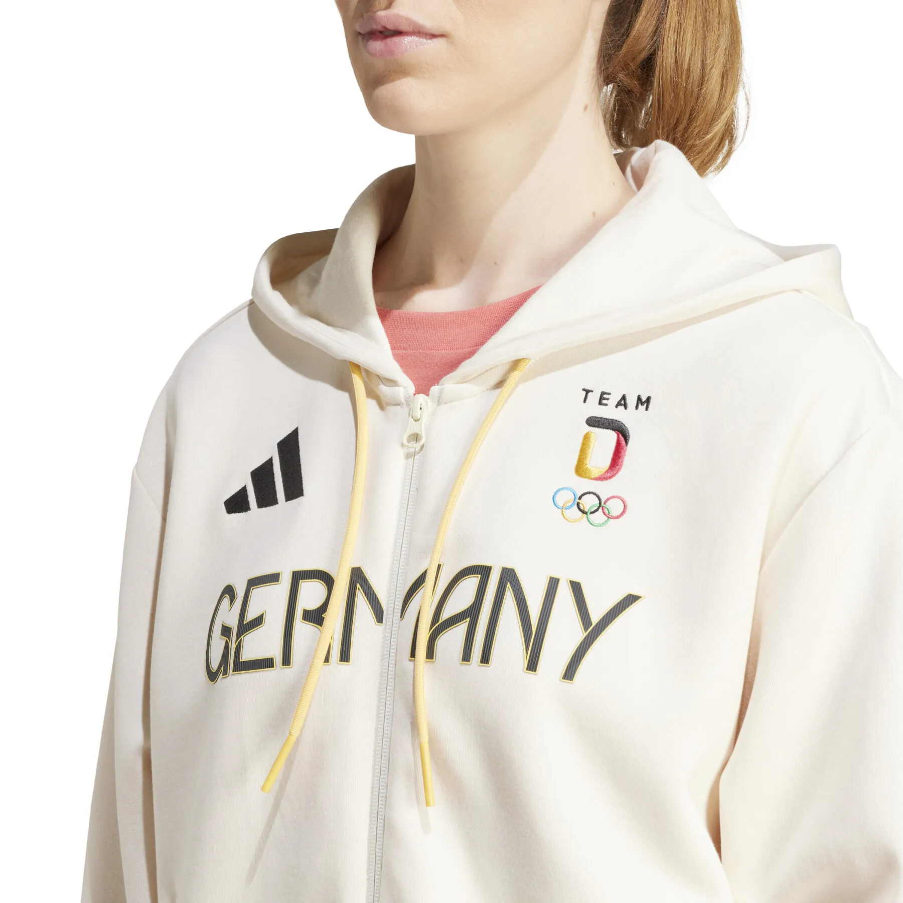 Sweatshirt zippé femme adidas Team D