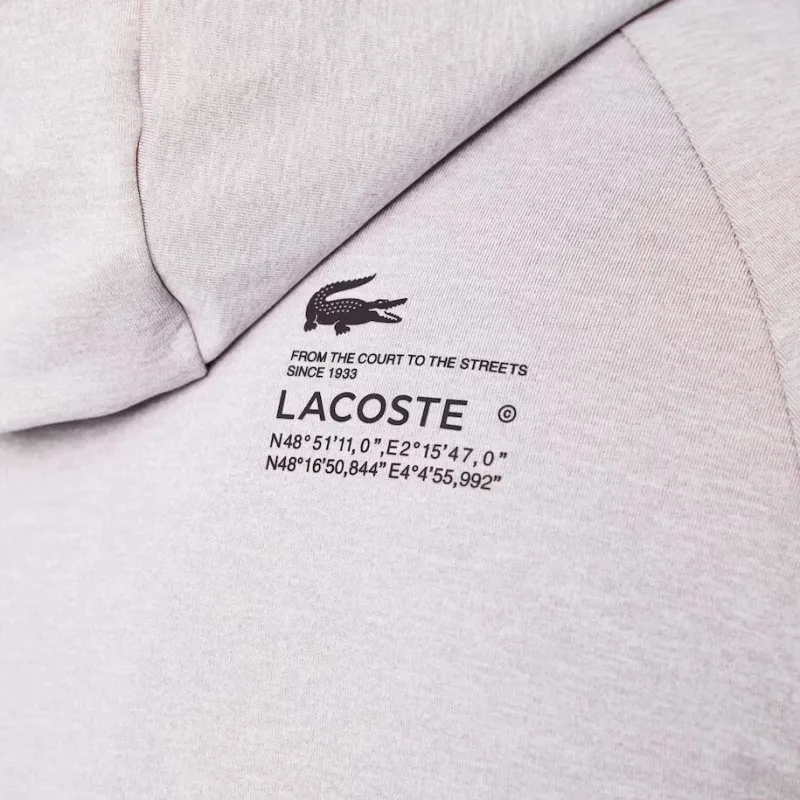 Sweatshirt zippé homme Lacoste SPORT stretch avec passe-pouce