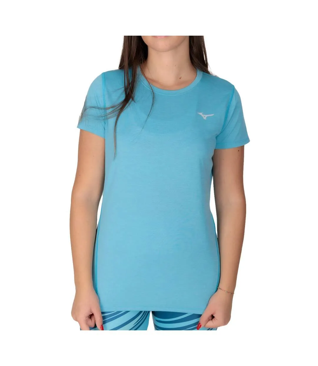 T-shirt Bleu Femme Mizuno Impulse