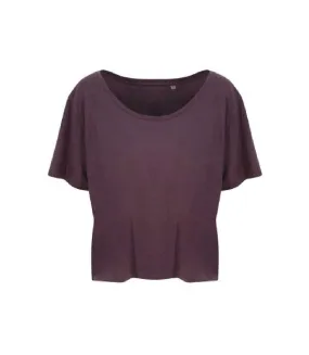 T-shirt court daintree femme violet sombre Ecologie