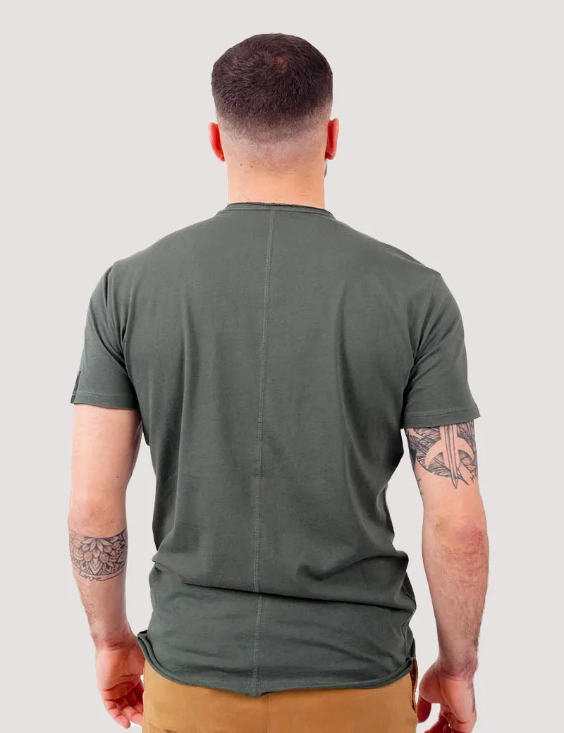 T-Shirt H Regular Dark Military - Replay