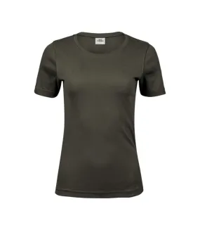 T-shirt interlock femme vert profond Tee Jays