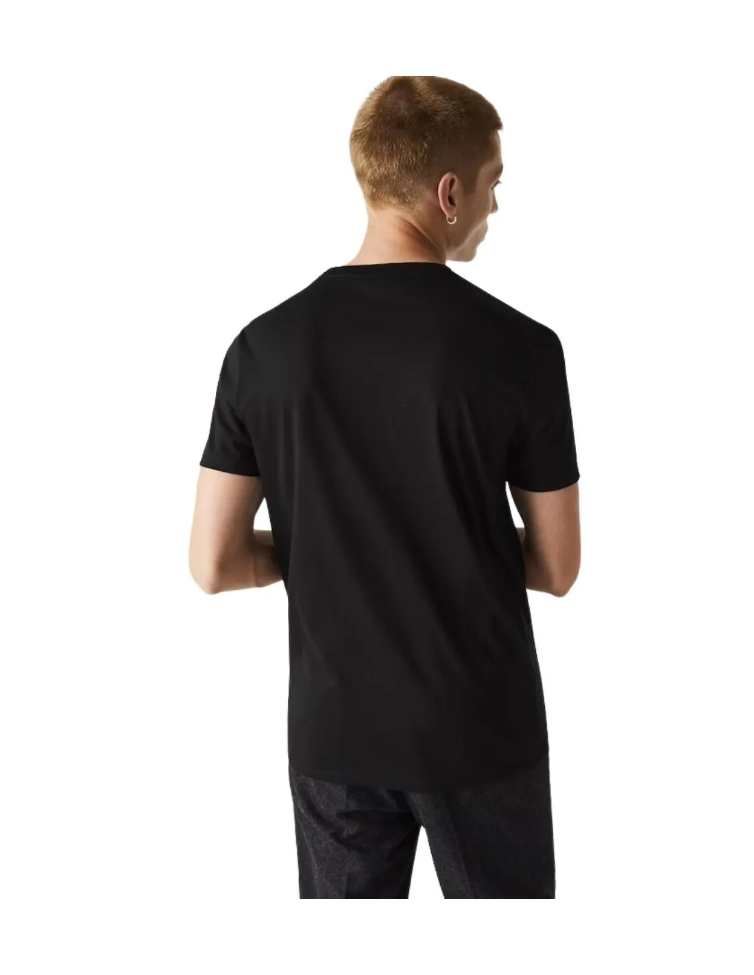 T shirt Lacoste Homme Ref 55164 031 Noir