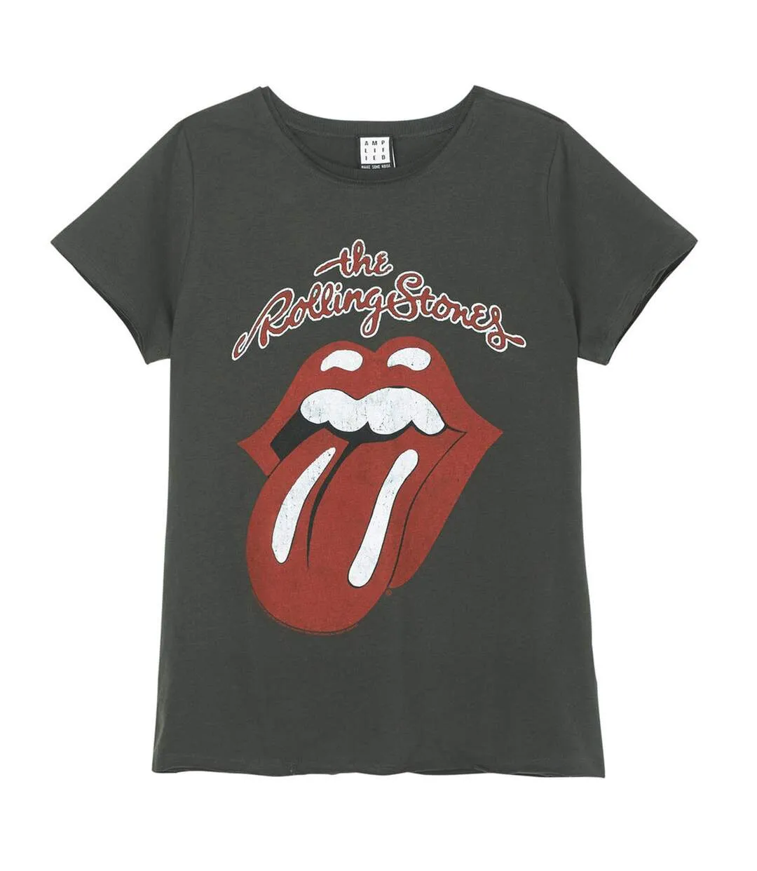 T-shirt vintage tongue femme gris foncé Amplified