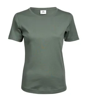 T-shirt à manches courtes 100% coton femme vert de gris Tee Jays