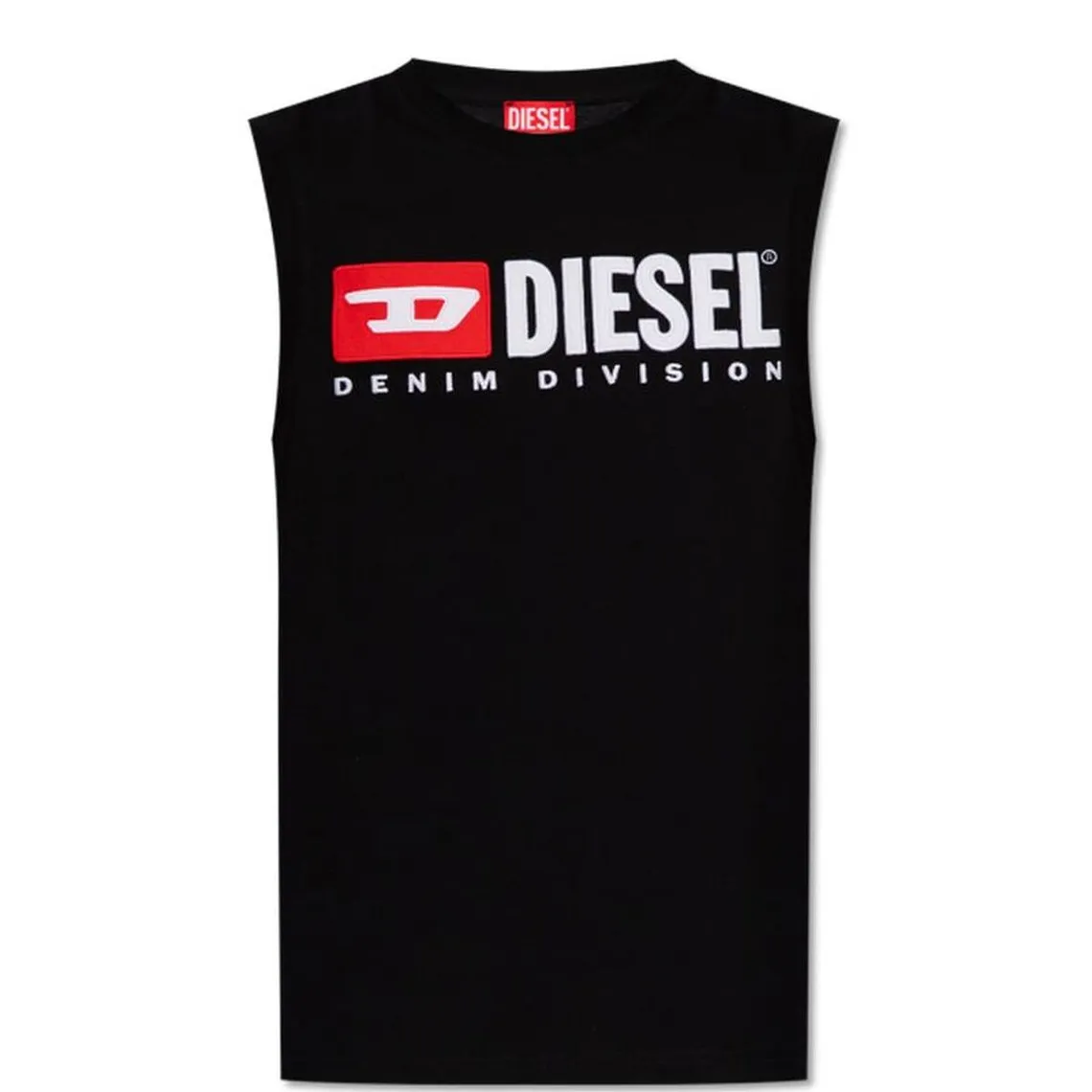 Tee-shirt sans manches coton noir  Diesel Underwear - Maillot de corps Homme sur MenCorner