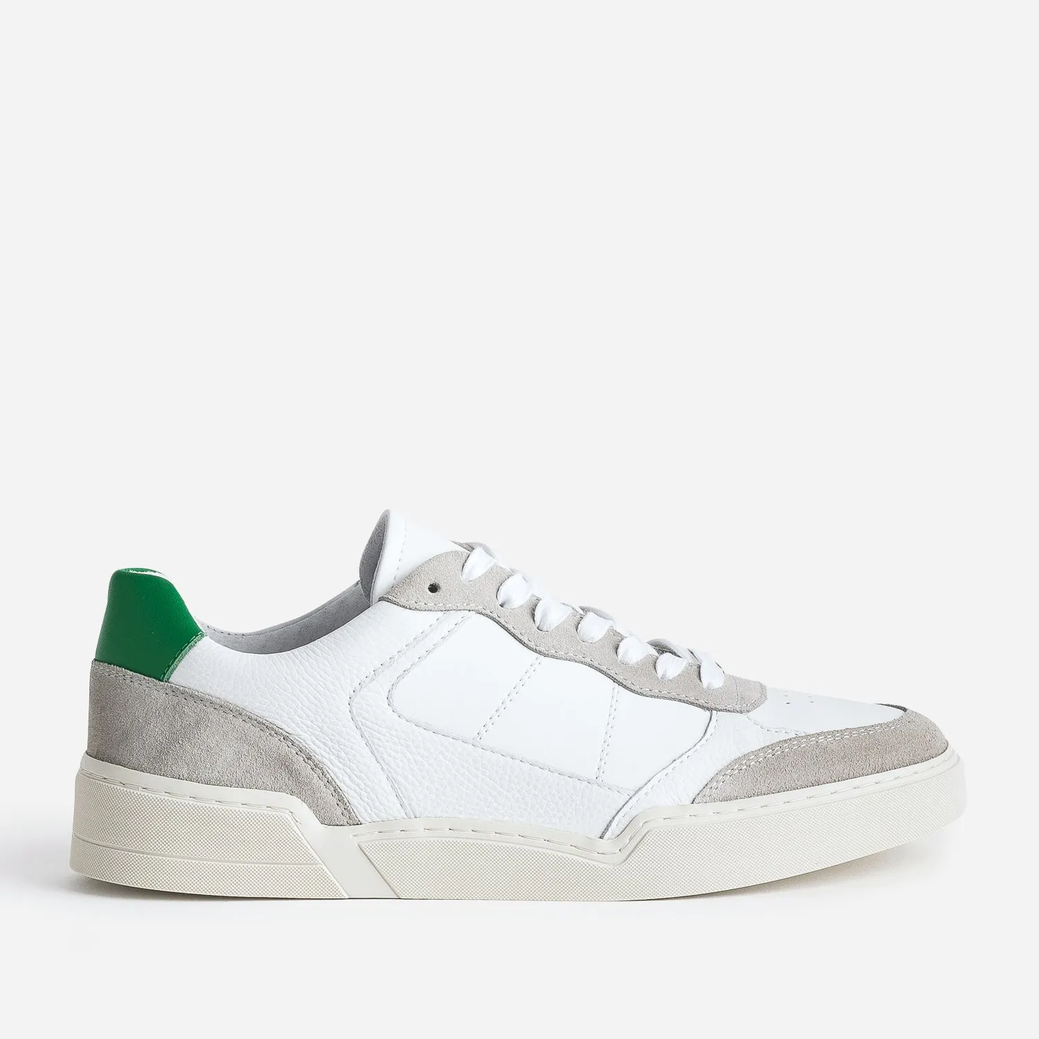 Tennis blanche, grise, verte cuir éco-conçu - Baskets / Tennis Homme | ERAM