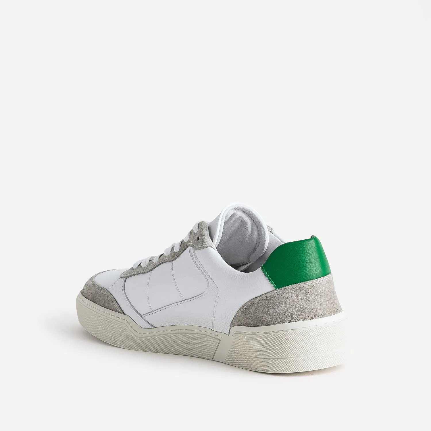 Tennis blanche, grise, verte cuir éco-conçu - Baskets / Tennis Homme | ERAM