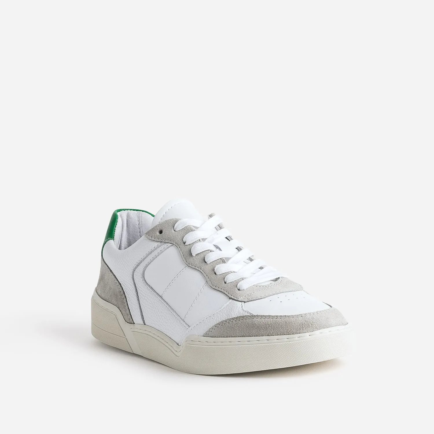 Tennis blanche, grise, verte cuir éco-conçu - Baskets / Tennis Homme | ERAM