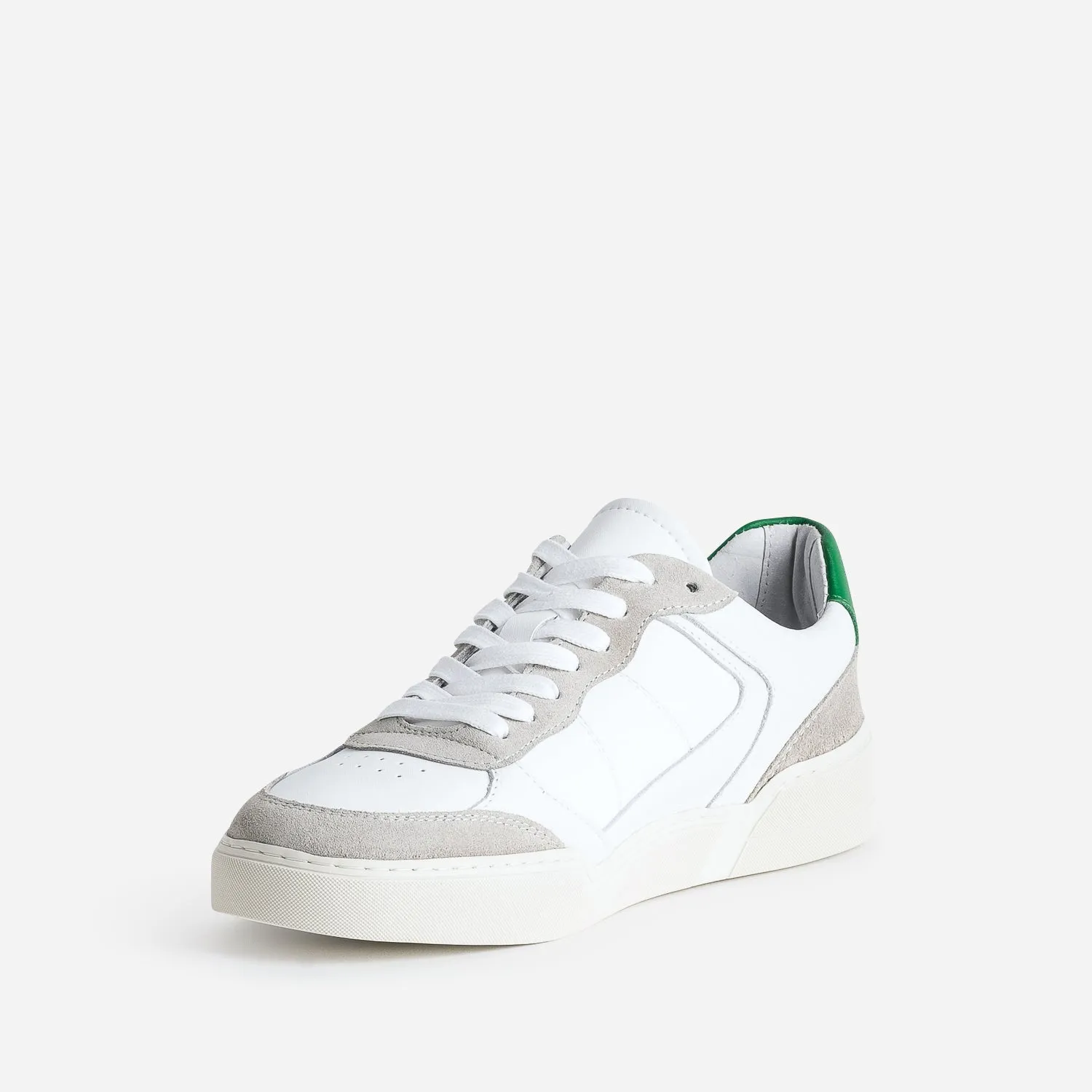 Tennis blanche, grise, verte cuir éco-conçu - Baskets / Tennis Homme | ERAM