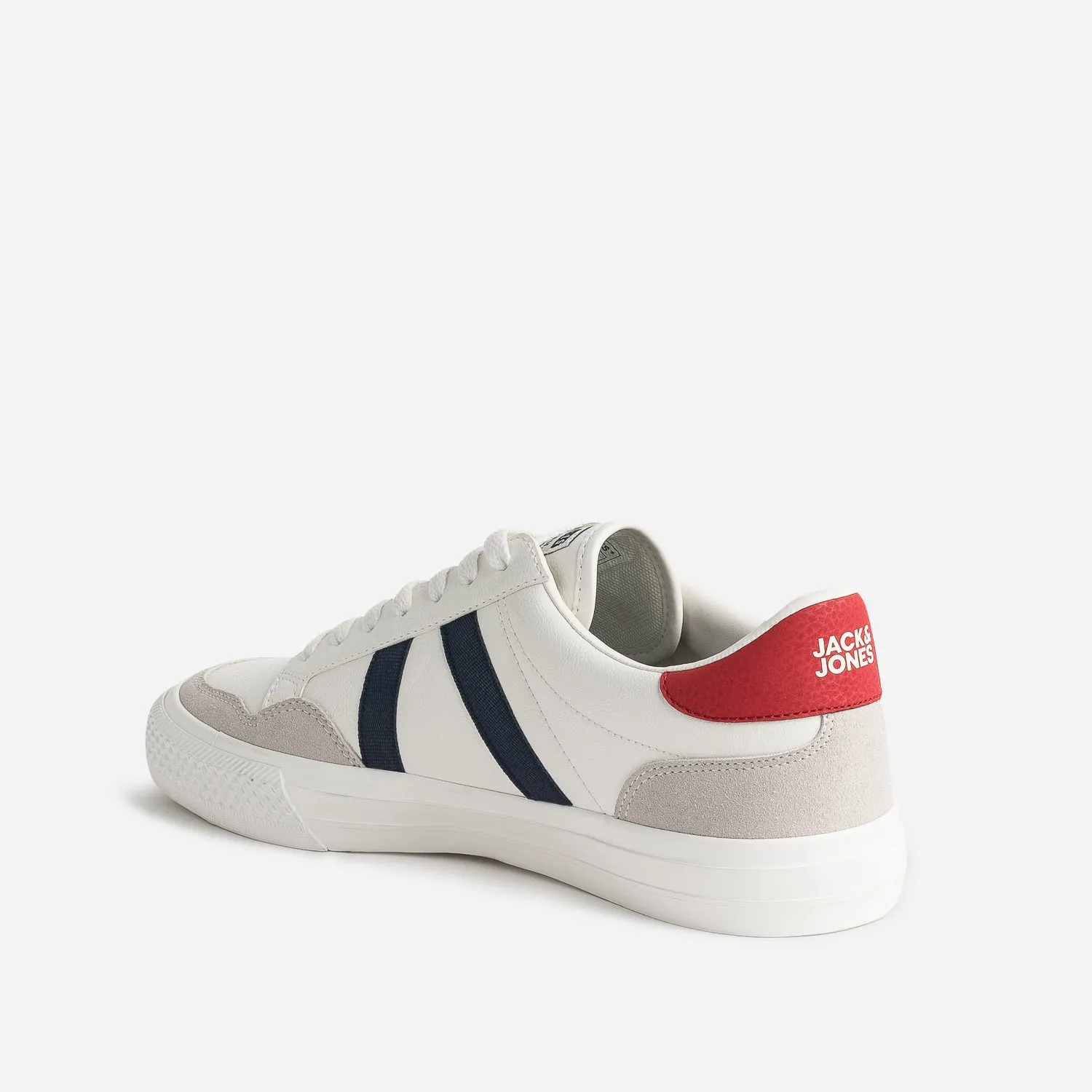 Tennis JACK&JONES blanche, grise, rouge et marine - Baskets / Tennis Homme | ERAM