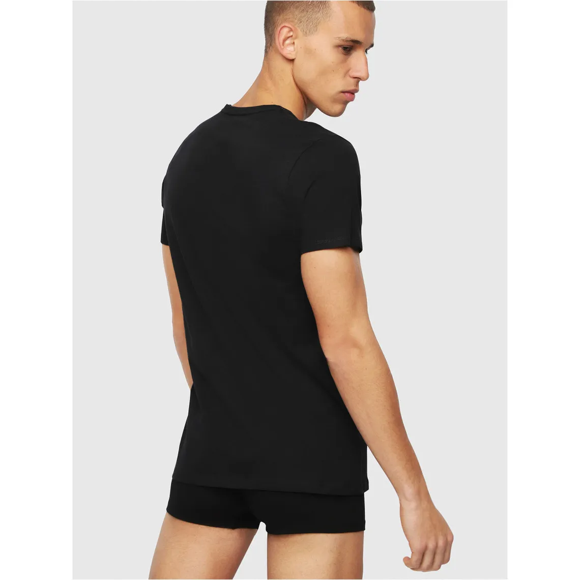 UMTEE-JAKETHREEPACK noir en coton Diesel Underwear - Maillot de corps Homme sur MenCorner