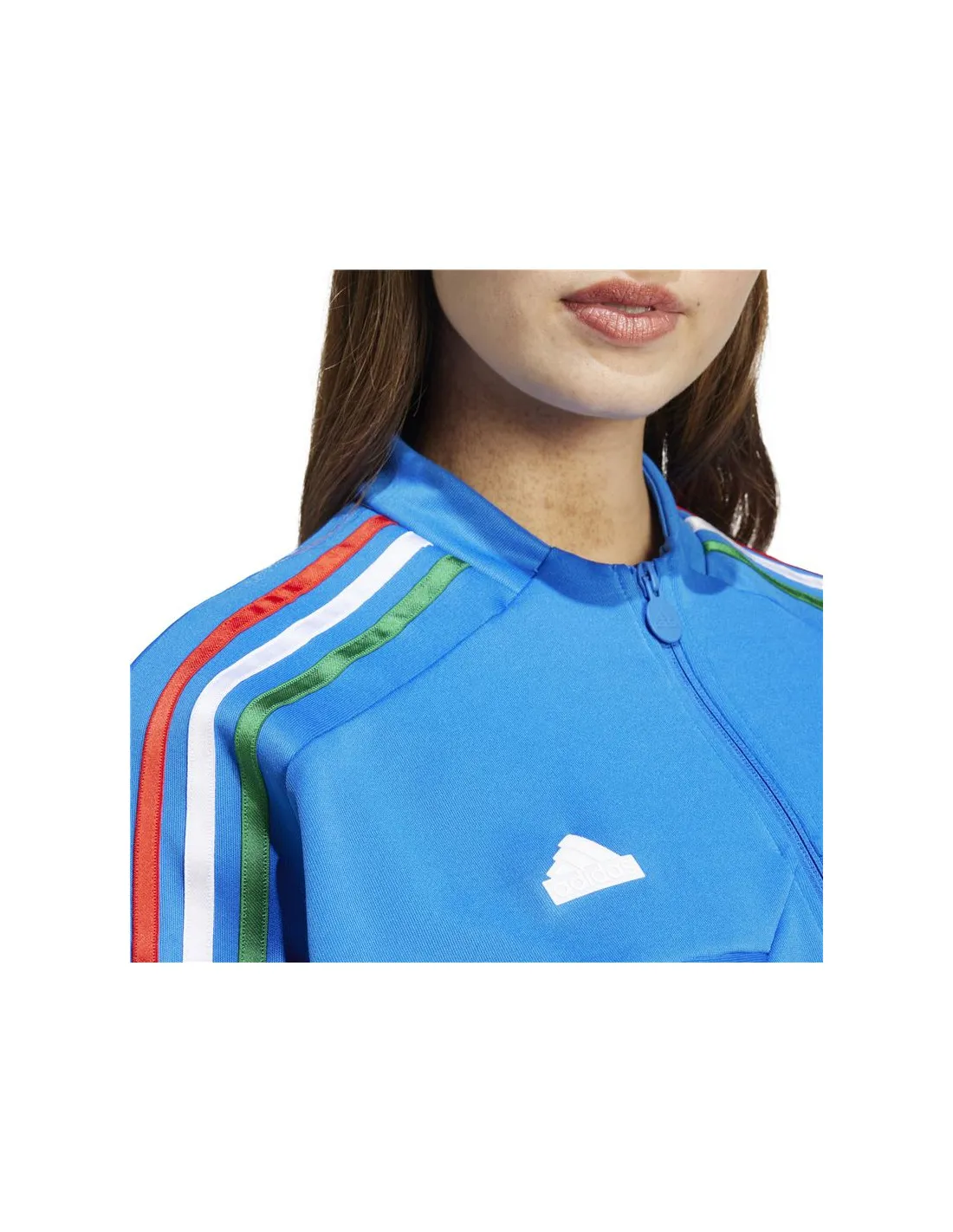 Veste adidas Haut Femme Tiro Cut 3 Stripes Track Blue/Green