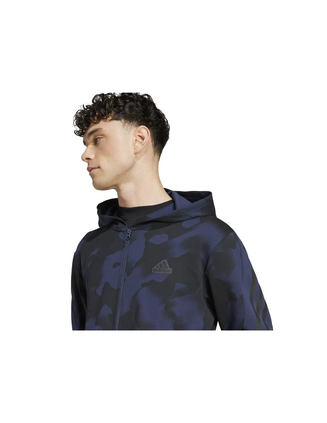 Veste adidas Homme Future Icons 3 Band Aop Full-Zip Marine