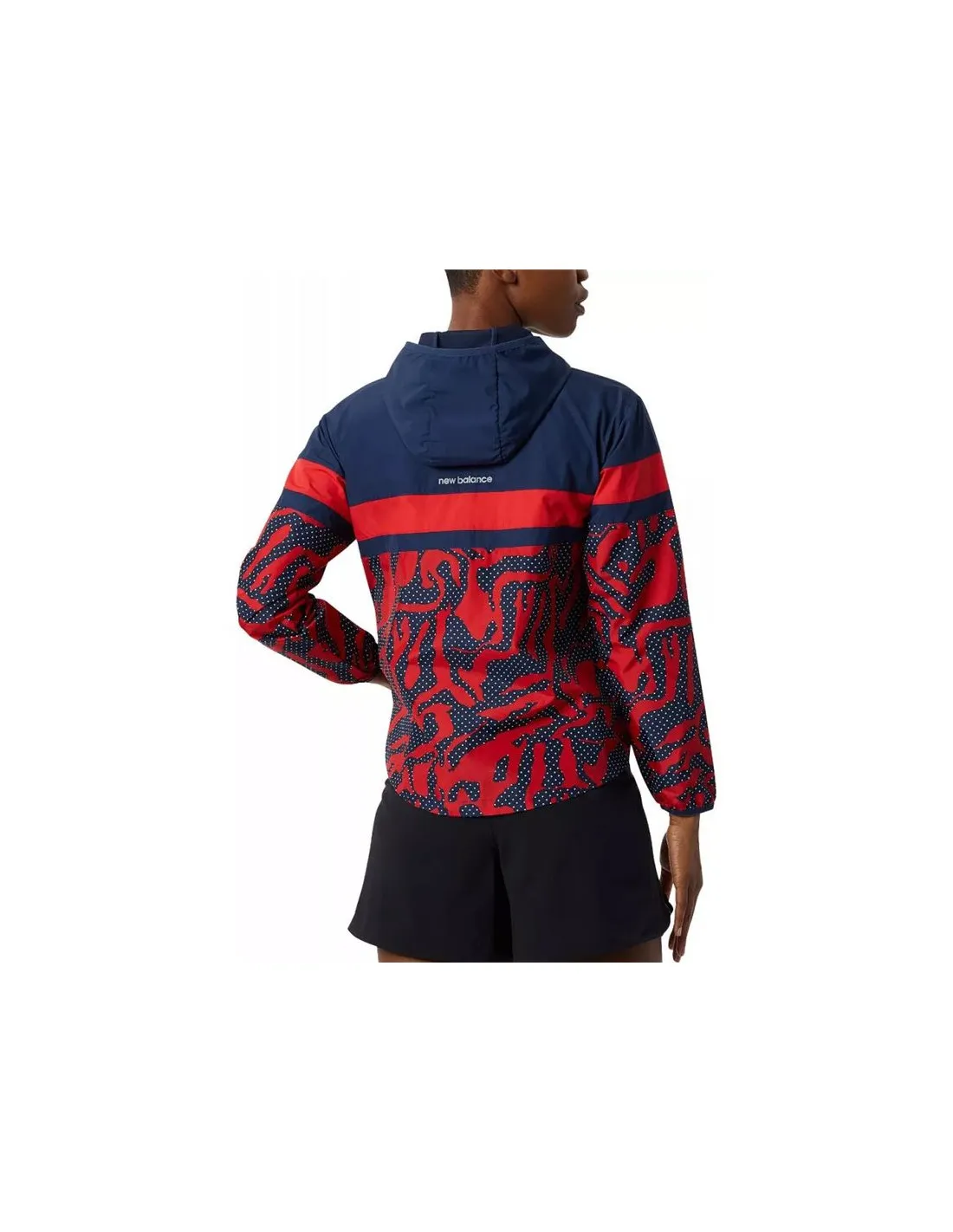 Veste de running New Balance Printed Accelerate Women's red