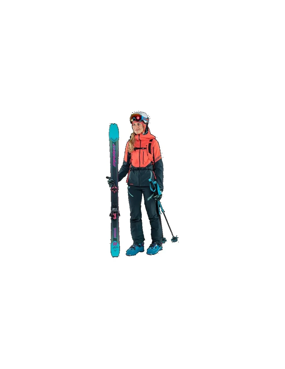 Veste de ski de Randonnée Dynafit Free Infinium Hybrid W Hot Coral