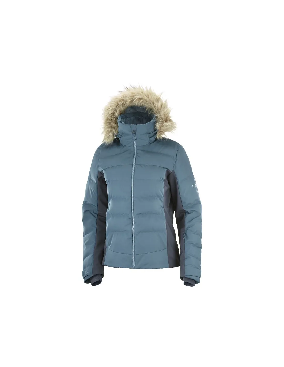 Veste de ski Salomon Stormcozy W Bleu clair