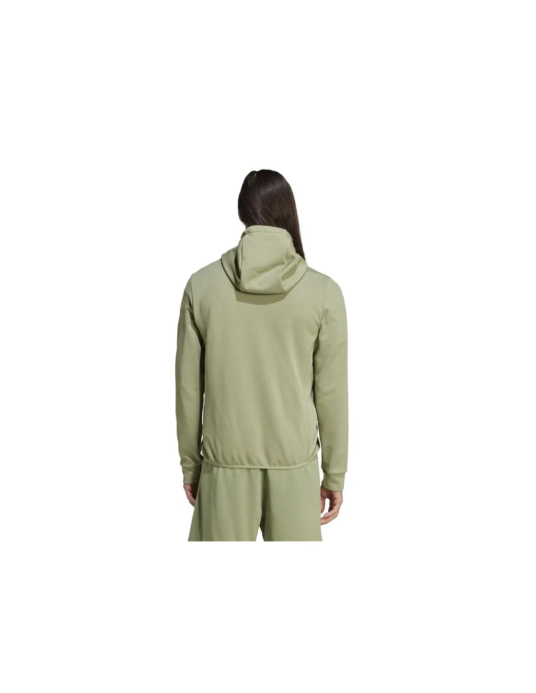 Veste Montagne Homme by Essentials Down Hybrid Green