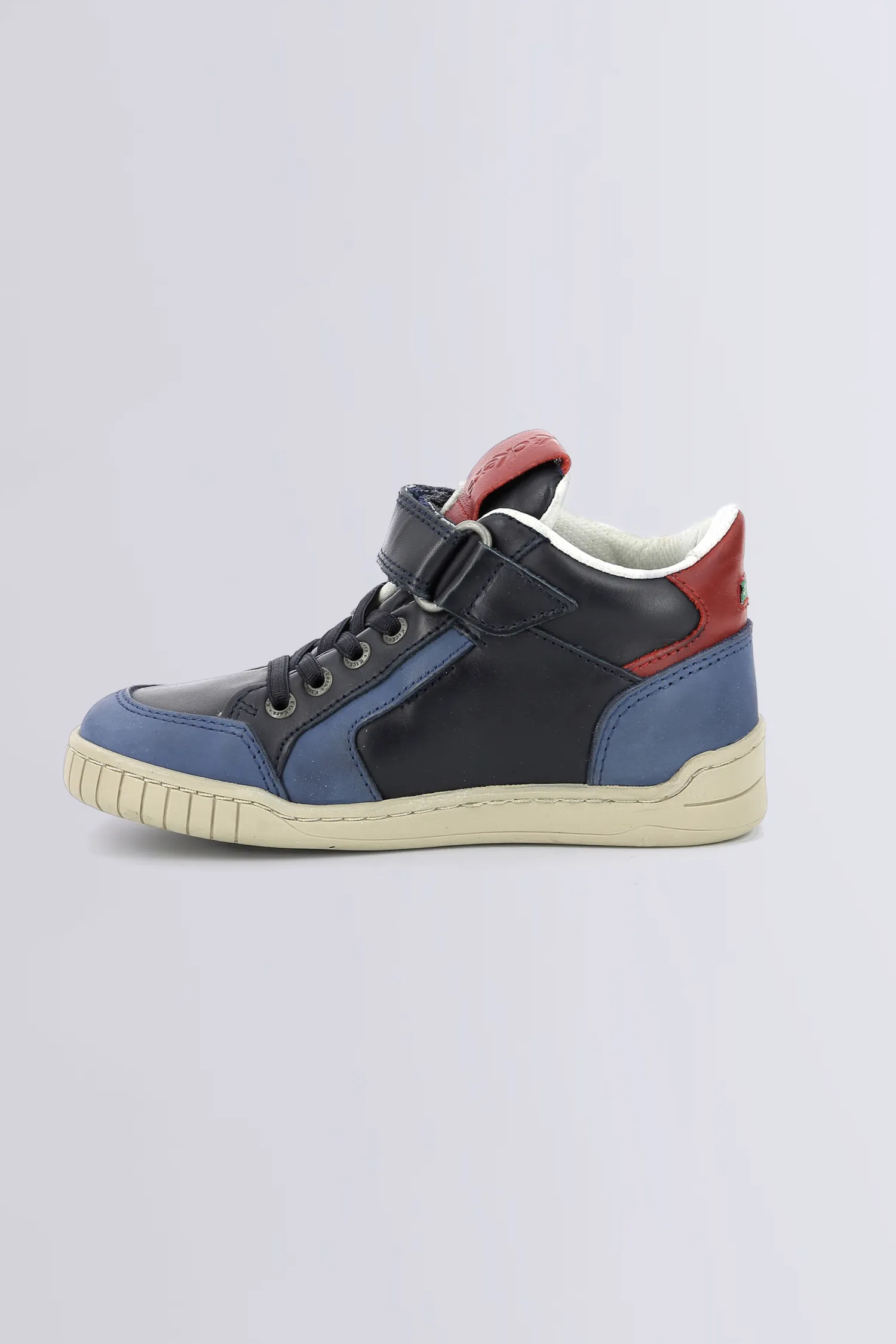 Wincky - Baskets Hautes bleu, rouge et marine pour garçon - Kickers © Site Officiel