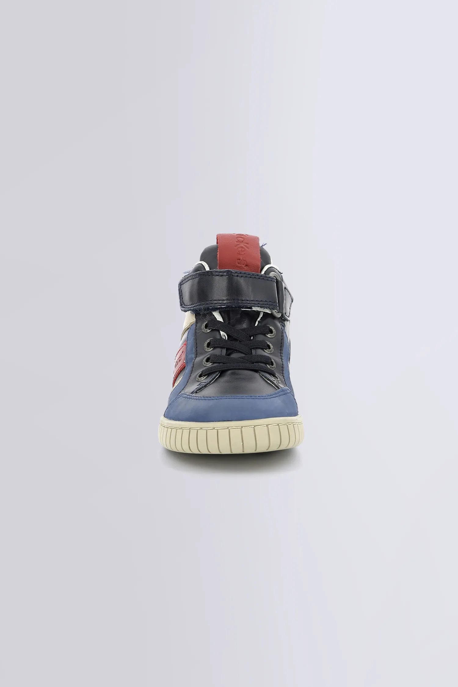 Wincky - Baskets Hautes bleu, rouge et marine pour garçon - Kickers © Site Officiel