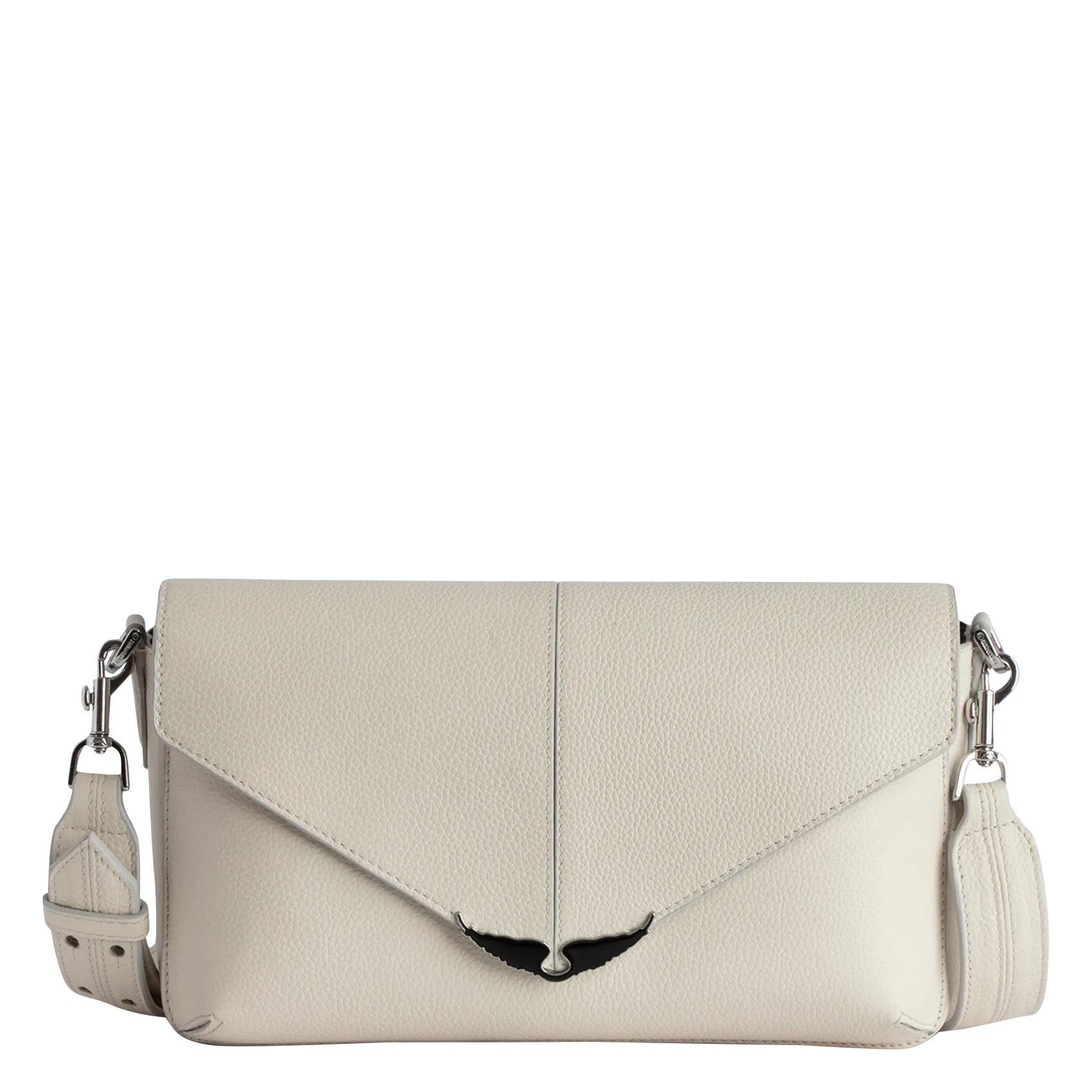 ZADIG&VOLTAIRE  Sac bandoulière en cuir borderline - Blanc