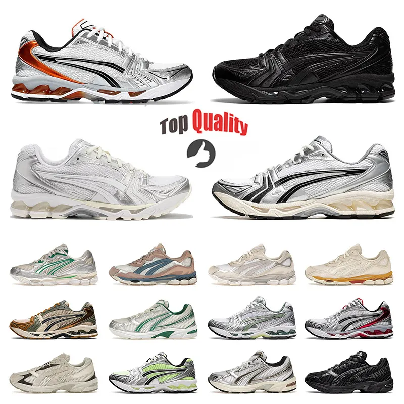 ✨ 5 Estrellas Designer Gel Nyc Chaussures De Course Hommes Femmes Gel Kayano 14 Noir Blanc Brun Gris Argent Bleu Rouge Vert Homm